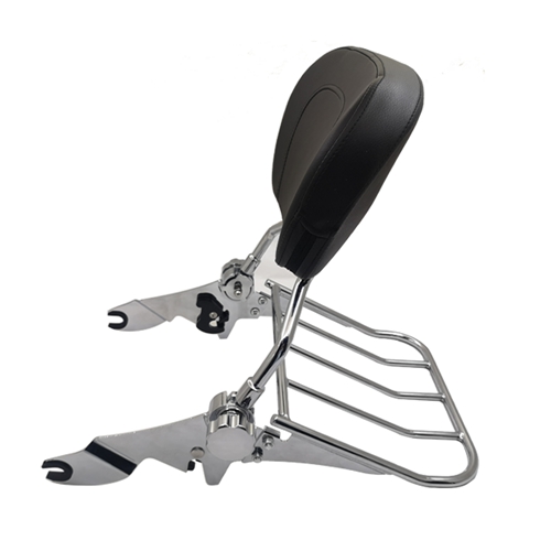 Detachable Motorcycle Trunk with Backrest