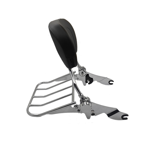 Detachable Motorcycle Trunk with Backrest