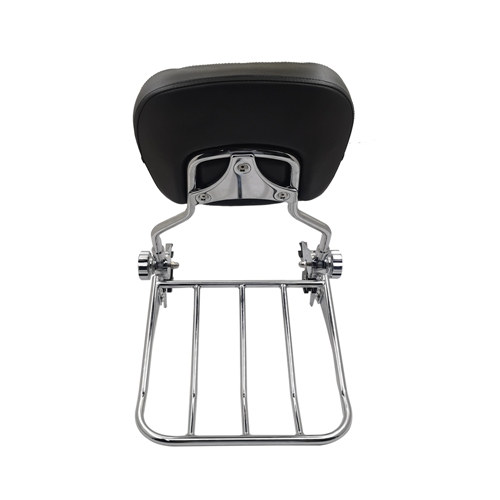 Detachable Motorcycle Trunk with Backrest