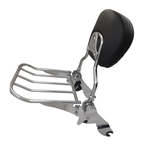 Detachable Motorcycle Trunk with Backrest