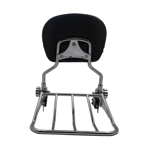 Detachable Motorcycle Trunk with Backrest