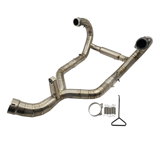 Titanium Alloy Motorcycle Exhaust Muffler Contact Middle Pipe