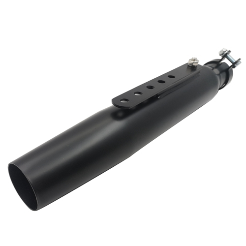 Black/Chrome Universal 17'' Motorcycle Exhaust Muffler Pipe