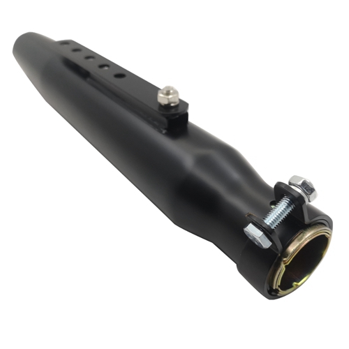 Black/Chrome Universal 17'' Motorcycle Exhaust Muffler Pipe
