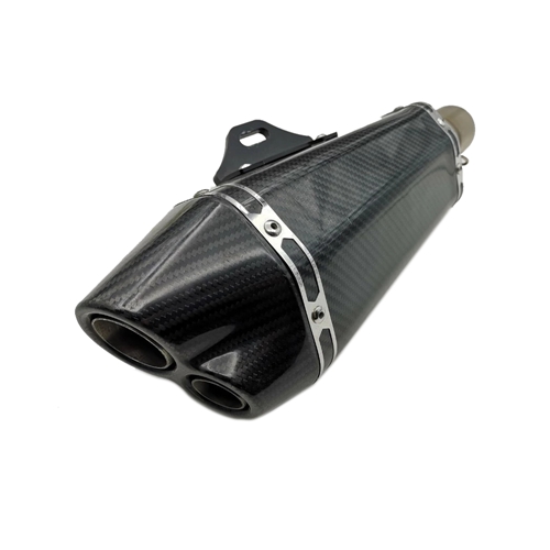 J130 Universal Motorcycle Carbon Fiber Exhaust Muffler