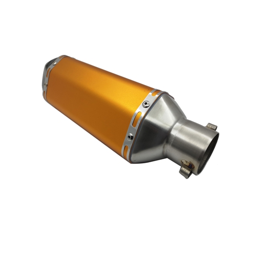 Golden 51mm Universal Motorcycle Exhaust Muffler Pipe