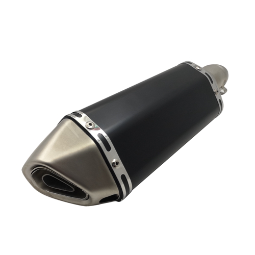 Black 51mm Universal Motorcycle Exhaust Muffler Pipe