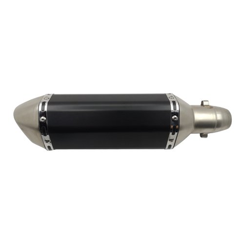 Black 51mm Universal Motorcycle Exhaust Muffler Pipe